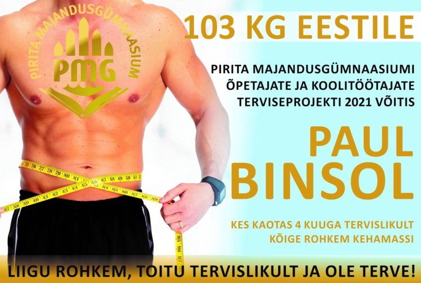 Selgus terviseprojekti “103 kg Eestile” võitja